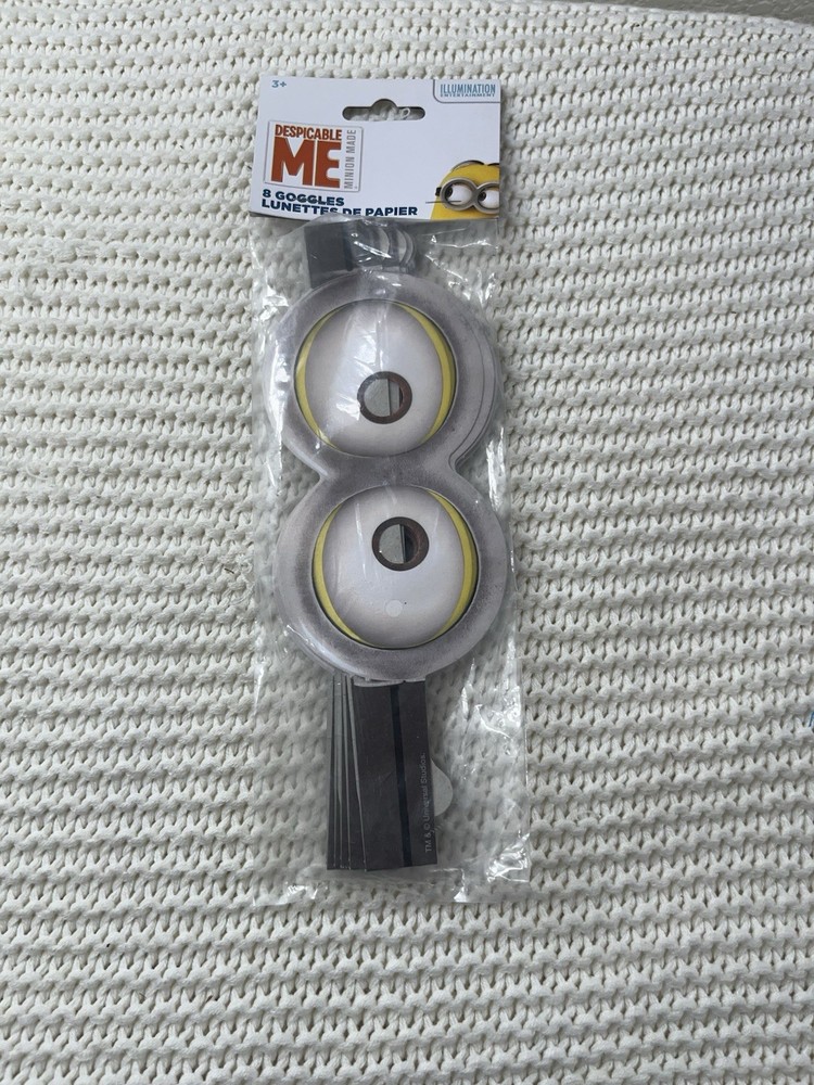 Despicable Me Birthday Party Minions Paper Goggles NEW Supplies Gifts 8 Masks