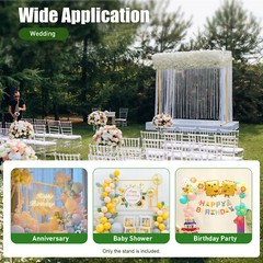Metal Pergola Arbor Yellow Wedding Arch Assemble Freely Lightweight Wide Wedding
