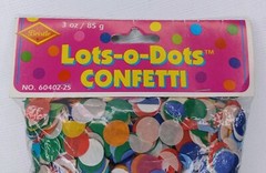 Beistle Lots-o-Dots Confetti Multicolor Paper 3 Oz. New 2001