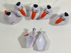 Disney Frozen Olaf Easter Egg Treat Containers 6 Count Cake Toppers