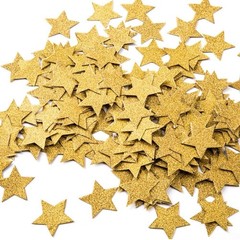 Glitter Five Stars Confetti Wedding Party Decor and Table Decor, 1.2’’ in Dia…