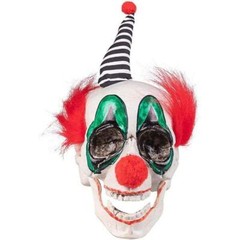 Boland Horror Clown Skull with Movable Teeth Fancy Dress Party Decoration