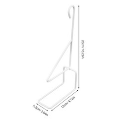 4Pcs White Iron Garden Hook Set for Hanging Baskets Lanterns Porch Walls