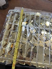 Kate Square Light Gold Sequin Wall Panels Shimmer Wall Birthday Party Backdro…