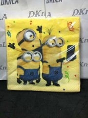 «Minions» Birthday Party Supplies, Plates, Invitations, Balloons, Tablecovers