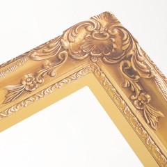 Photo Booth Props Picture Frame Decor Wedding Birthday Golden Handheld Prop