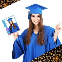 Anglechic 12 Pcs Sublimation Graduation Fans Blank Class of 2026 Gifts DIY Hand