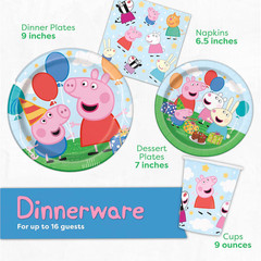 Peppa Pig Birthday Party Supplies, Peppa Pig Party Supplies and Decorations for