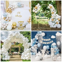 129PCS White Balloon Arch Garland Kit 5 10 12 18 Inch Latex Party Decor Balloons