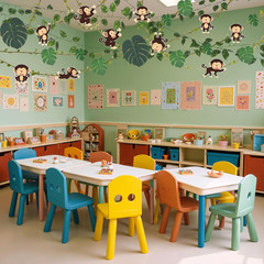59 Pcs Vbs 2026 Jungle Theme Party Decorations Safari Classroom Rainforest Decor