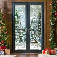 84 Pcs Christmas Window Clings – 9 Sheets City B