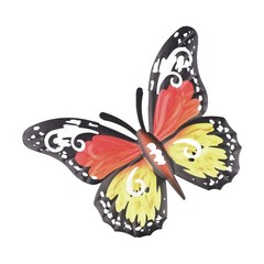 Intricate Iron Butterfly Wall Art Pieces Decorations for Home or Garden Areas