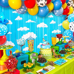 Cartoon Toy Inspired Story Birthday Party Decoration, 2 Pack Story Party Photo B