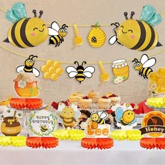 31 Inch Bee Birthday Party Decorations, Bee Baby Shower Party Decorations Set