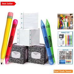 School Celebration Decorations Classroom Composition Book Balloon Boxes Infla…