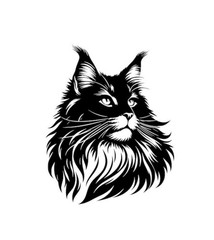 5” Maine coon CAT Halloween Vinyl Decal Sticker Window Wall Decoration Kids