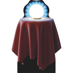 SP13282 Gypsy Fortune Teller Spirit Oracle Crystal Ball Your Face Here Stand In