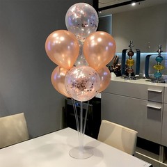 4Set Rose Gold Balloon Stand Table Centerpieces Party Decor