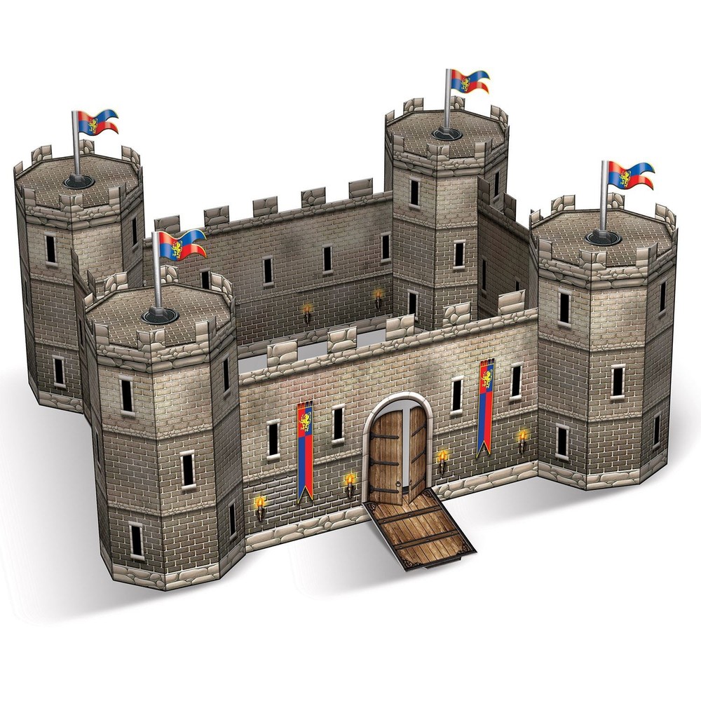 Beistle 3-D Castle Centerpiece – Medieval | Party Supply | Decoration