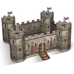 Beistle 3-D Castle Centerpiece – Medieval | Party Supply | Decoration