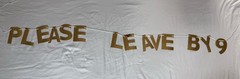 Please Leave By 9 Birthday Banner Over The Hill Old timer New Party Spencer’s