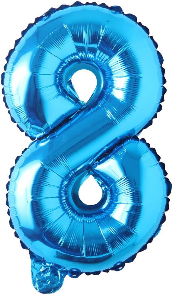 16″ Inch Single Blue Alphabet Letter Number Balloons Aluminum Hanging Foil Film