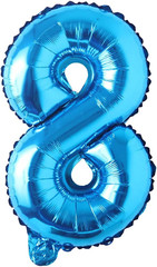 16″ Inch Single Blue Alphabet Letter Number Balloons Aluminum Hanging Foil Film