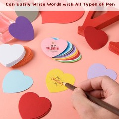 360 PCS 2 inch Heart Confetti Die Cuts 12 Assorted Colors for Crafts