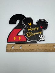 Mickey Mouse 2nd Birthday Party Centerpiece & Cupcake Stand Decoration Set