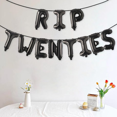 RIP TWENTIES 30Th Birthday Party Supplies, RIP TWENTIES Balloons Happy Birthday