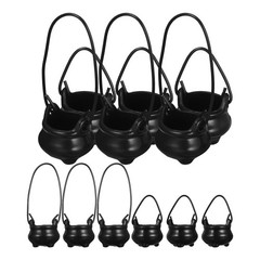 12 Pcs Mini Cauldron Miniature Halloween Decor Dollhouse Kettles