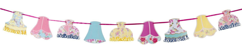 TALKING TABLES LAMPSHADE BUNTING BANNER GARLAND TEA GARDEN PARTY BIRTHDAY
