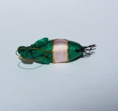 Fair Trade Silk Elephant Hanging Xmas Decoration Set of 2 Handmade in Cambodia
