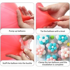 100 PCS Balloon Clips, for Balloon Arches, Column Stands and Flowers – Birthd…