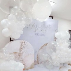 129pcs Clear Balloons Different Sizes 18 12 10 5 Inches for Garland Arch, Tra…