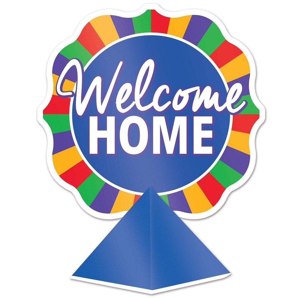 Beistle 3-D Foil Welcome Home Centerpiece – General Occasion | Party Supply