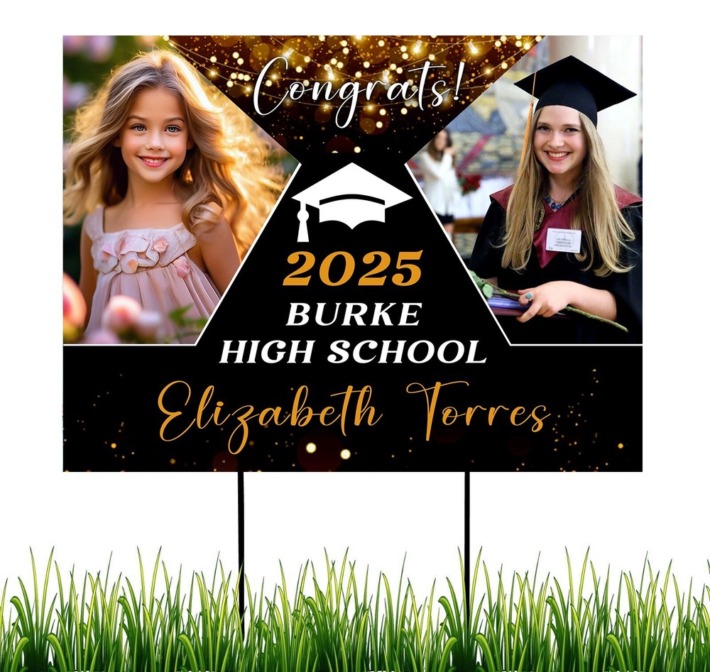 Personalized Class of 2025 Graduation Yard Sign, Graduation Outdoor Yard Sign