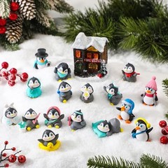 48 Pcs Mini Penguin Figurines Bulk Cute Miniature Penguin Figurines Collection