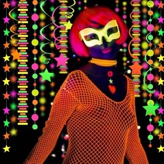 525Feet UV Paper Neon Garland Neon Streamers Glow in the Dark Glow Party Supplie