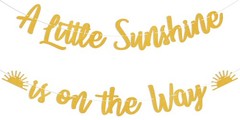 Boho Sunshine Baby Shower Decorations – A Little Sunshine is on the Way Banne…