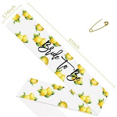 Lemon Bride to Be Sash – Capri Lemon Bridal Shower Decoration, I Found My Mai…