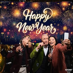 KatchOn, XtraLarge Happy New Year Banner – 72×44 inches, York City