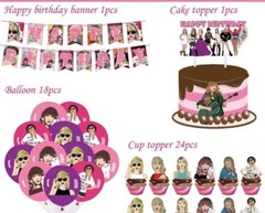 Swift Singer Birthday Decorations Popular Singer Theme Party Decorations Music