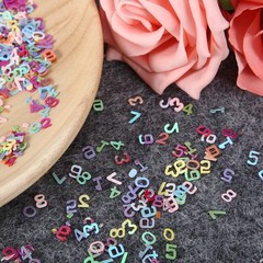 Number 0-9 Birthday Confetti, Mixed Color, DIY, Party, Table, Graduation