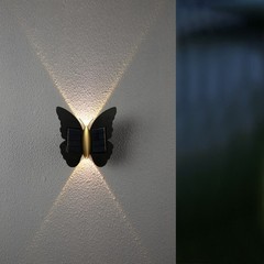 Butterfly Design Solar Wall Light IP65 Waterproof for Indoor Outdoor Use