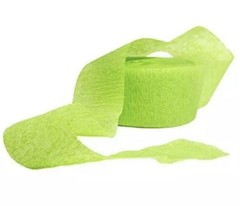 81ft Lime Green Crepe Paper Streamers