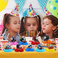 Thomas Train Honeycomb Centerpieces 3D Table Decorations Party Supplies