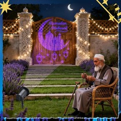 Ramadan Mubarak Projector Light Outside NewOpen Box