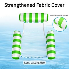 4in1 Pool Float Hammock Lounge Adult Inflatable Water Chair Cooling Mesh Porta