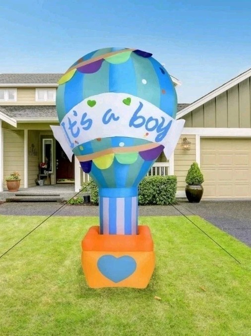 «It’s a Boy» New Baby Balloon Inflatable Baby Shower Decoration Reveal 10 ft